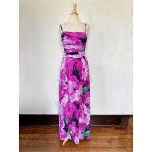 Lauren Ralph Lauren Purple Spaghetti Strap Evening Dress
